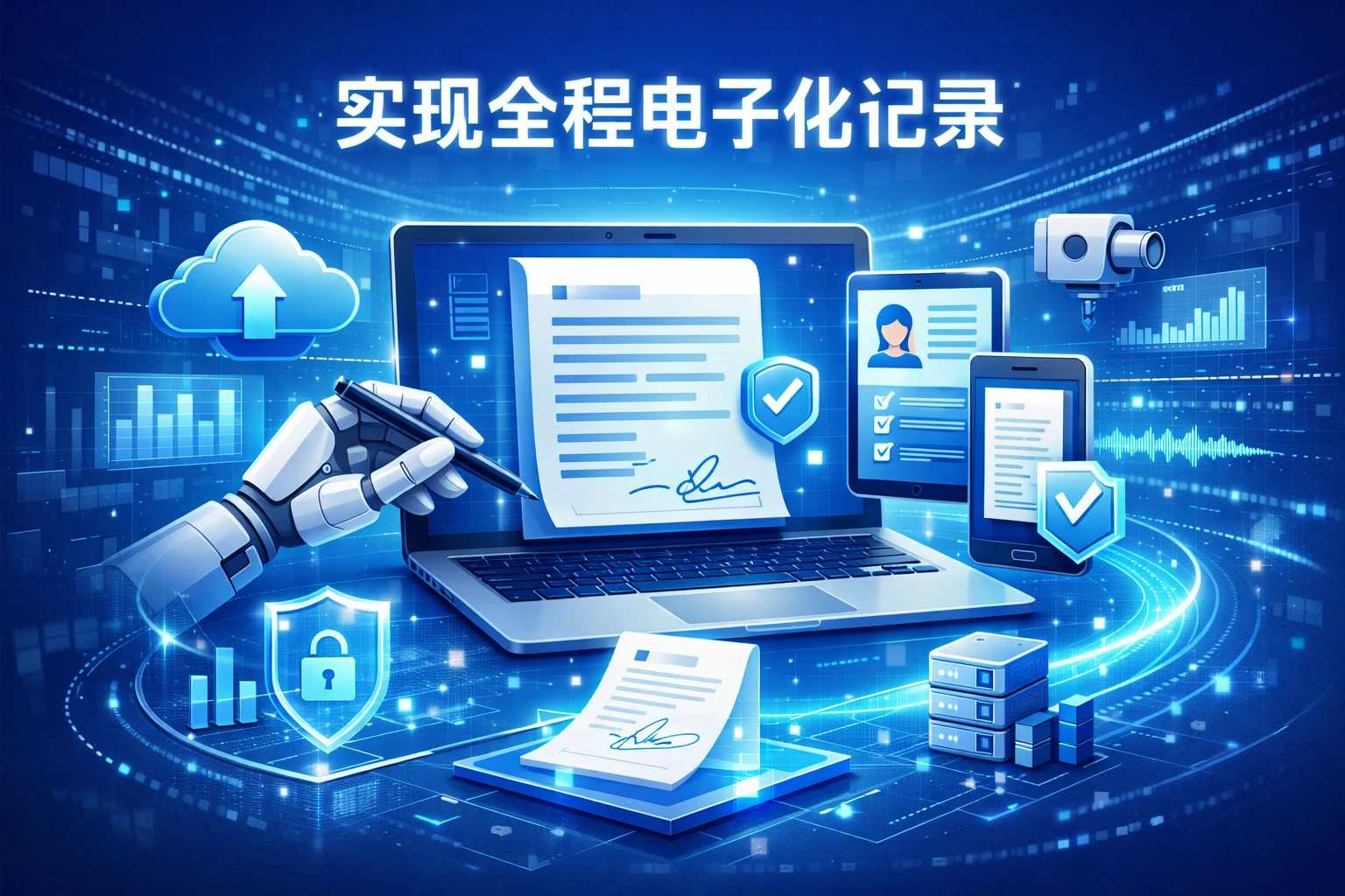 实现全程电子化记录