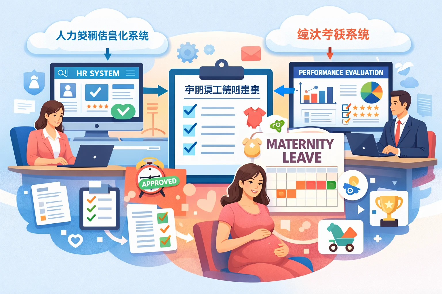 人力资源信息化系统与绩效考核系统在孕期员工假期管理中的关键作用