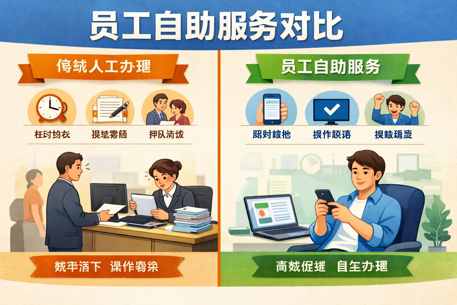 员工自助服务对比