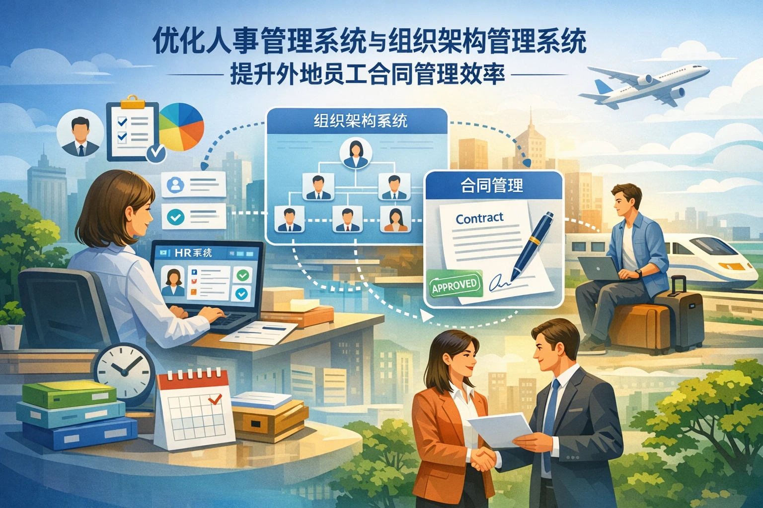 优化人事管理系统与组织架构管理系统提升外地员工合同管理效率