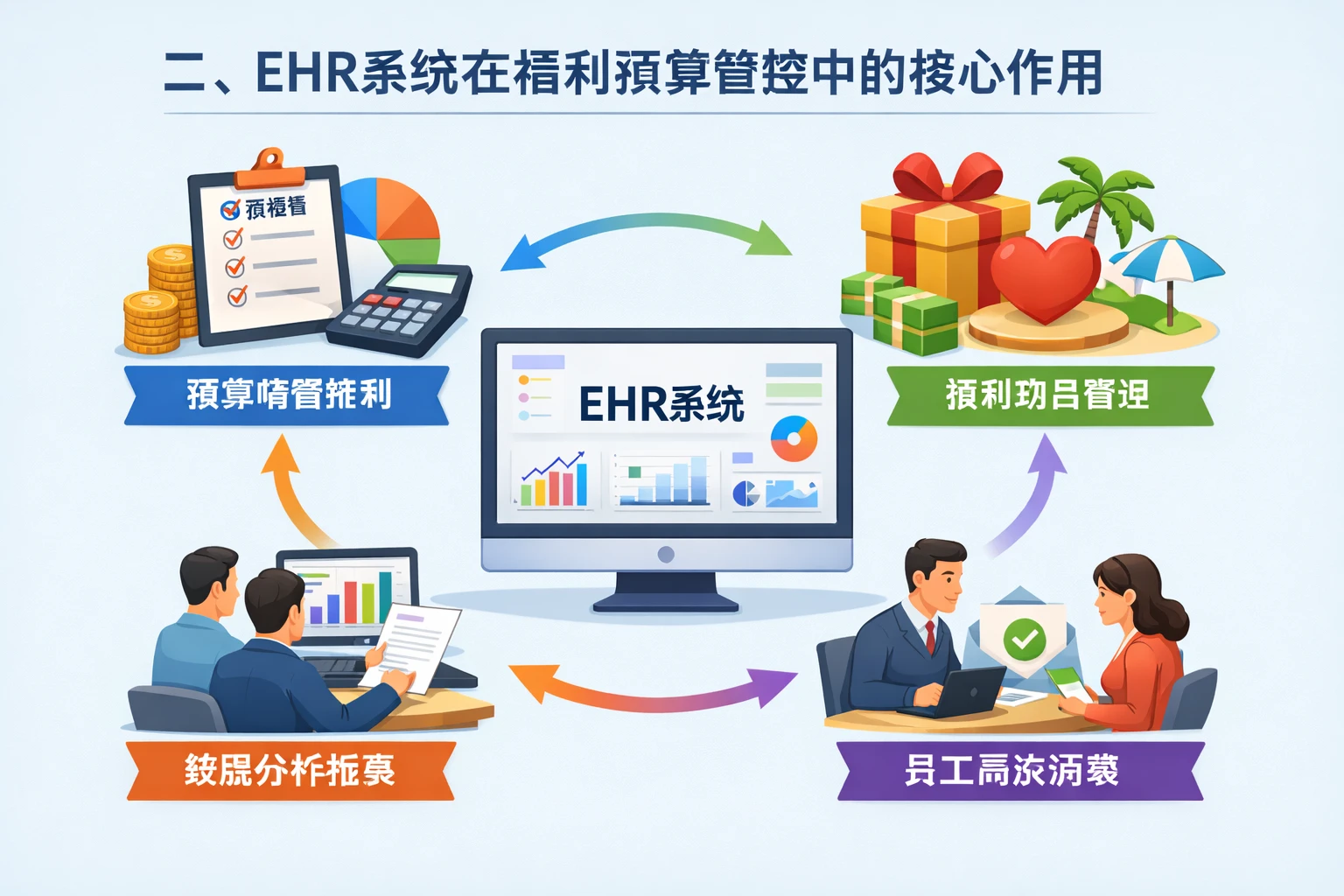 二、ehr系统在福利预算管控中的核心作用