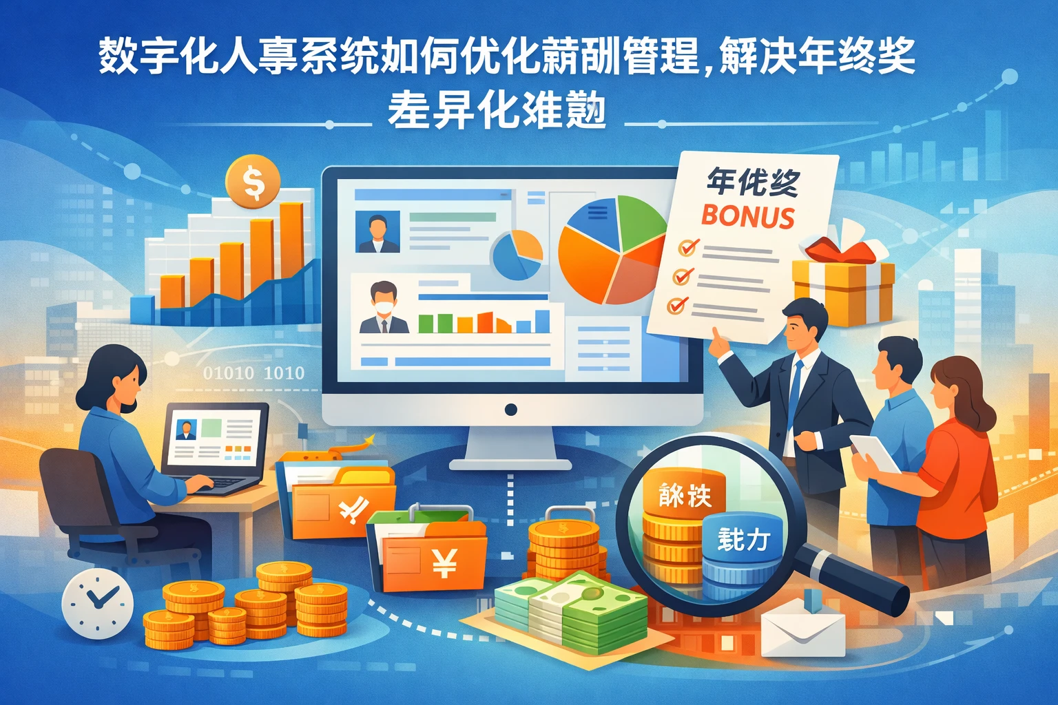 数字化人事系统如何优化薪酬管理，解决年终奖差异化难题