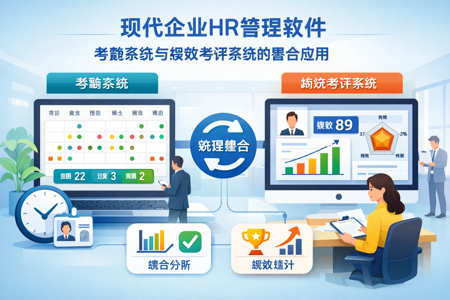 现代企业HR管理软件：考勤系统与绩效考评系统的整合应用
