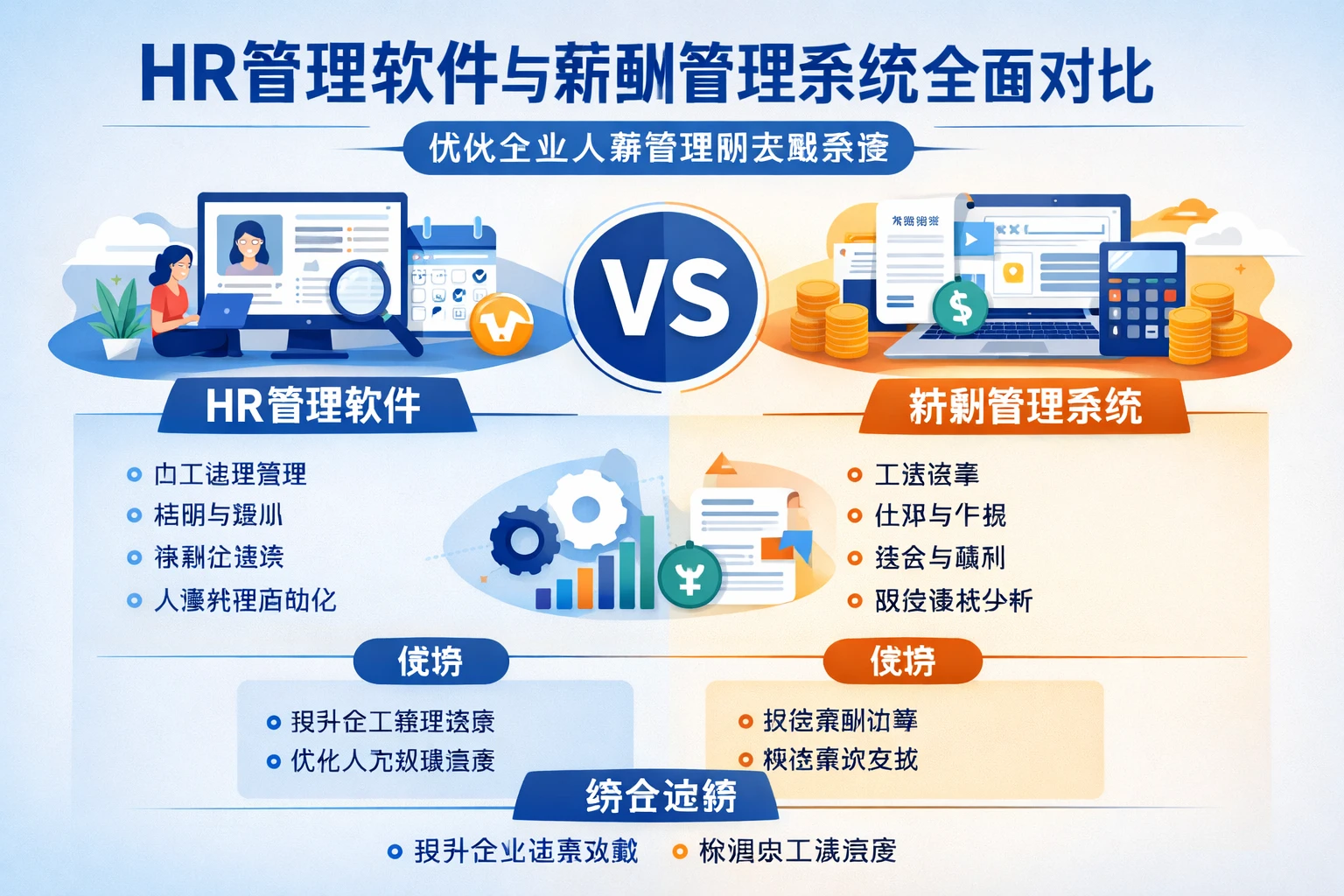 HR管理软件与薪酬管理系统全面对比：优化企业人事管理的关键选择