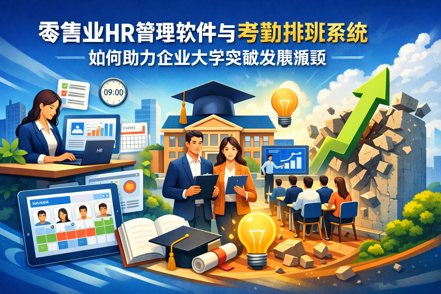 零售业HR管理软件与考勤排班系统如何助力企业大学突破发展瓶颈