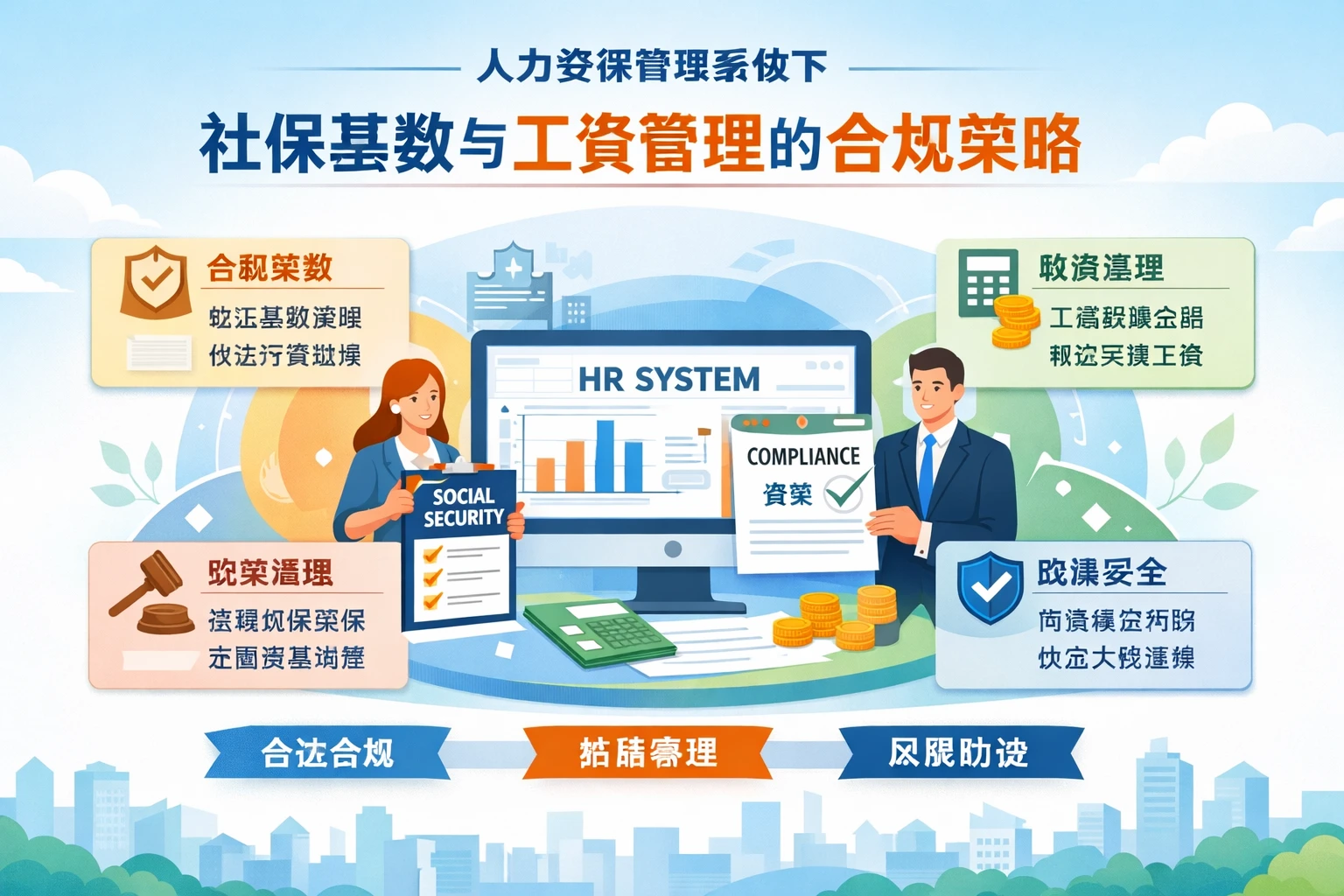 人力资源管理系统下社保基数与工资管理的合规策略