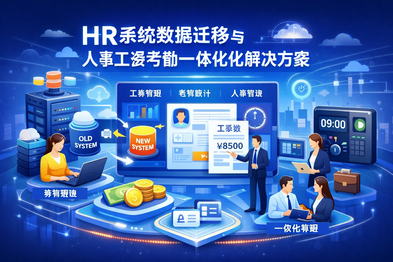 HR系统数据迁移与人事工资考勤一体化解决方案