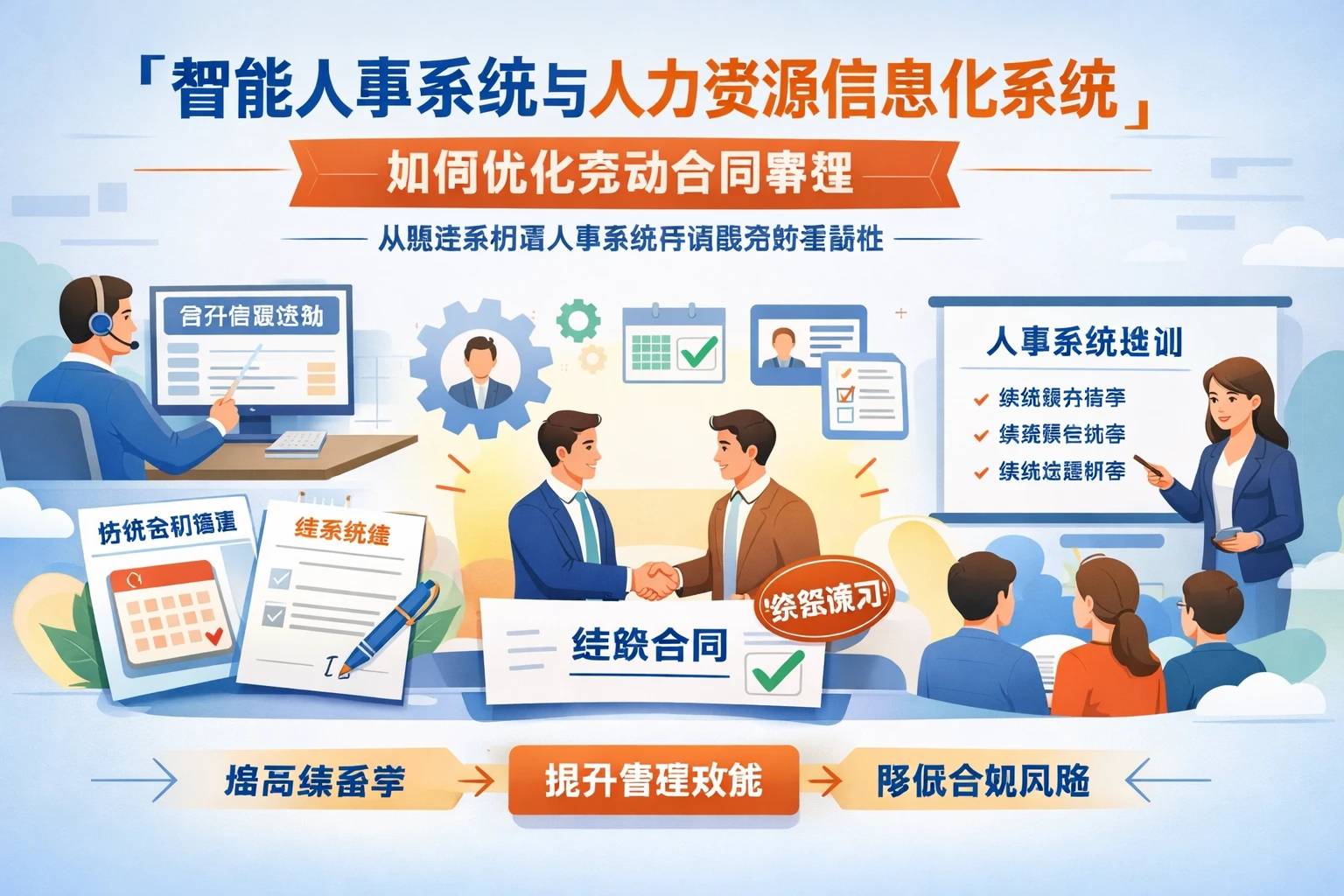 智能人事系统与人力资源信息化系统如何优化劳动合同管理——从续签案例看人事系统培训服务的重要性