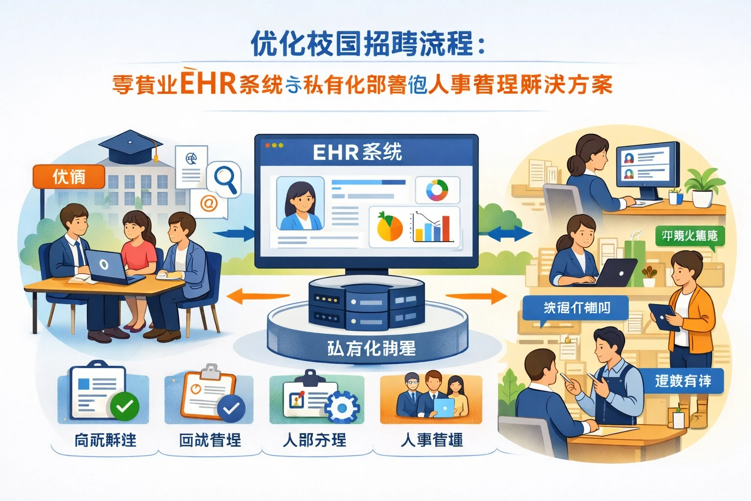 优化校园招聘流程：零售业EHR系统与私有化部署的人事管理解决方案