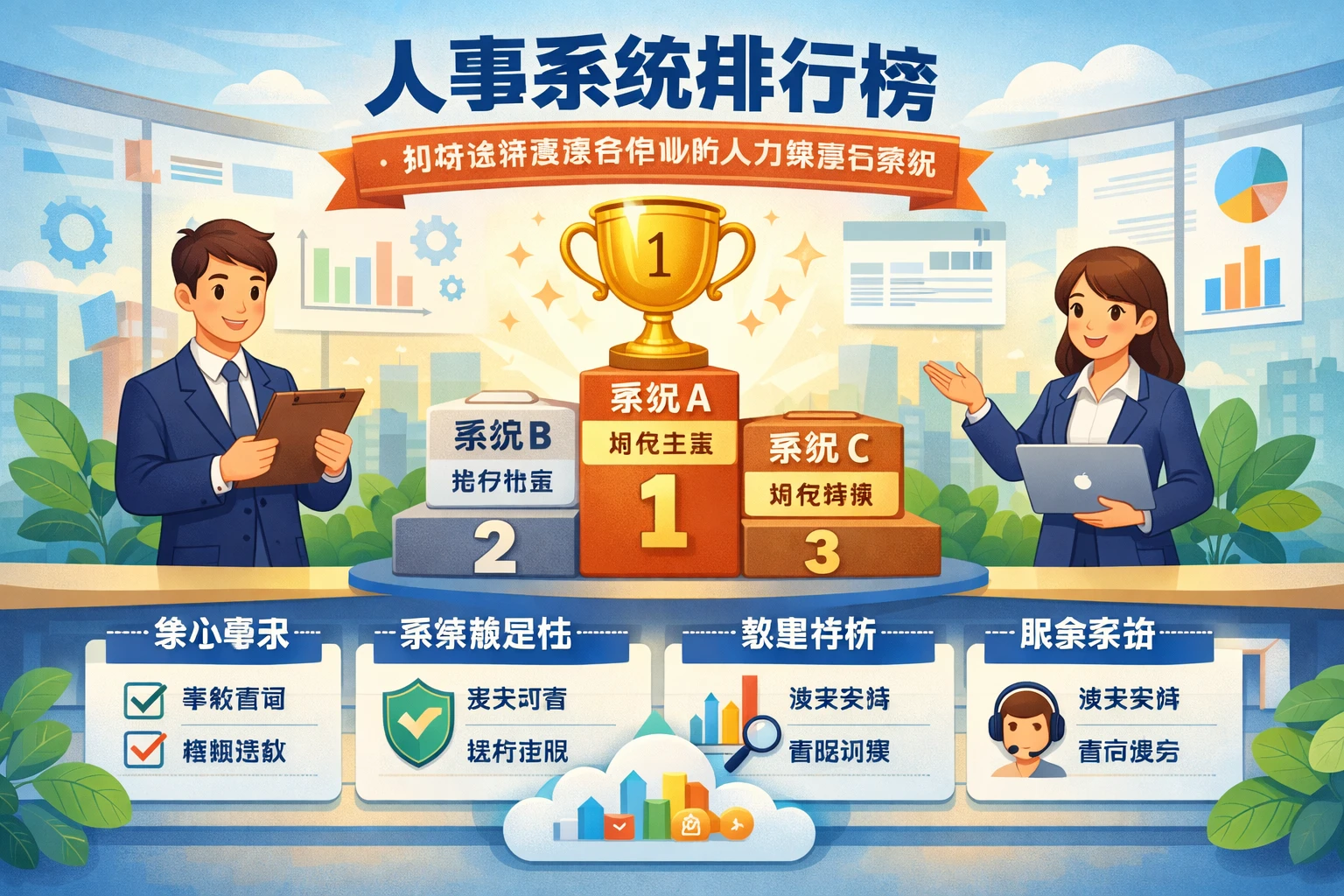 人事系统排行榜：如何选择最适合企业的人力资源云系统