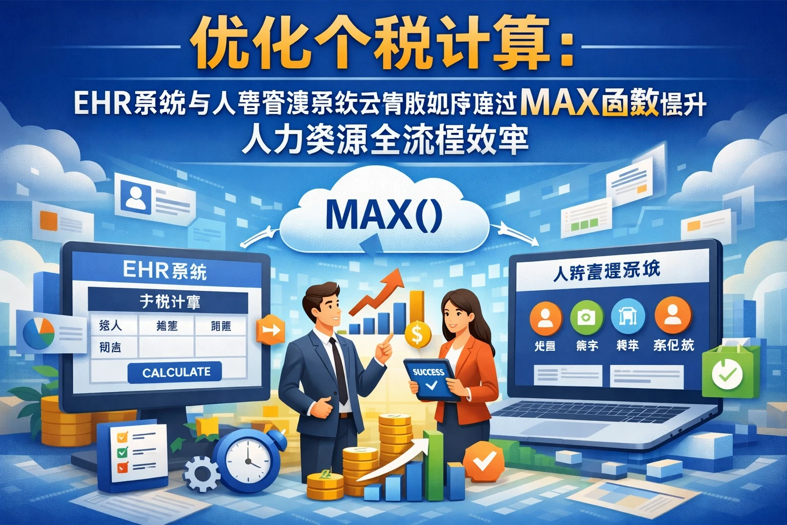 优化个税计算：EHR系统与人事管理系统云端版如何通过MAX函数提升人力资源全流程效率