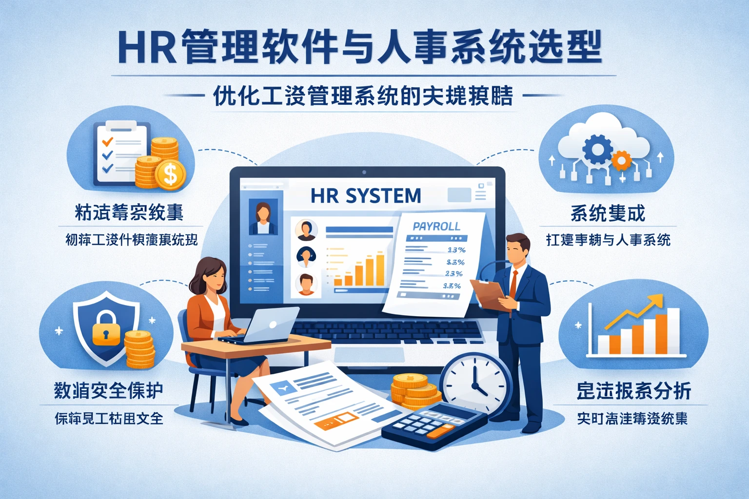 HR管理软件与人事系统选型：优化工资管理系统的关键策略