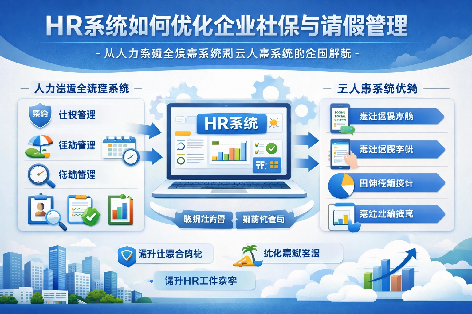 HR系统如何优化企业社保与请假管理：从人力资源全流程系统到云人事系统的全面解析