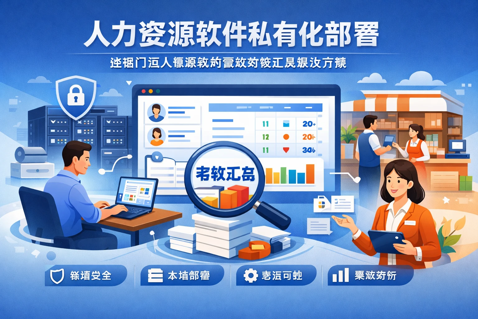人力资源软件私有化部署:连锁门店人事系统的高效考核汇总解决方案