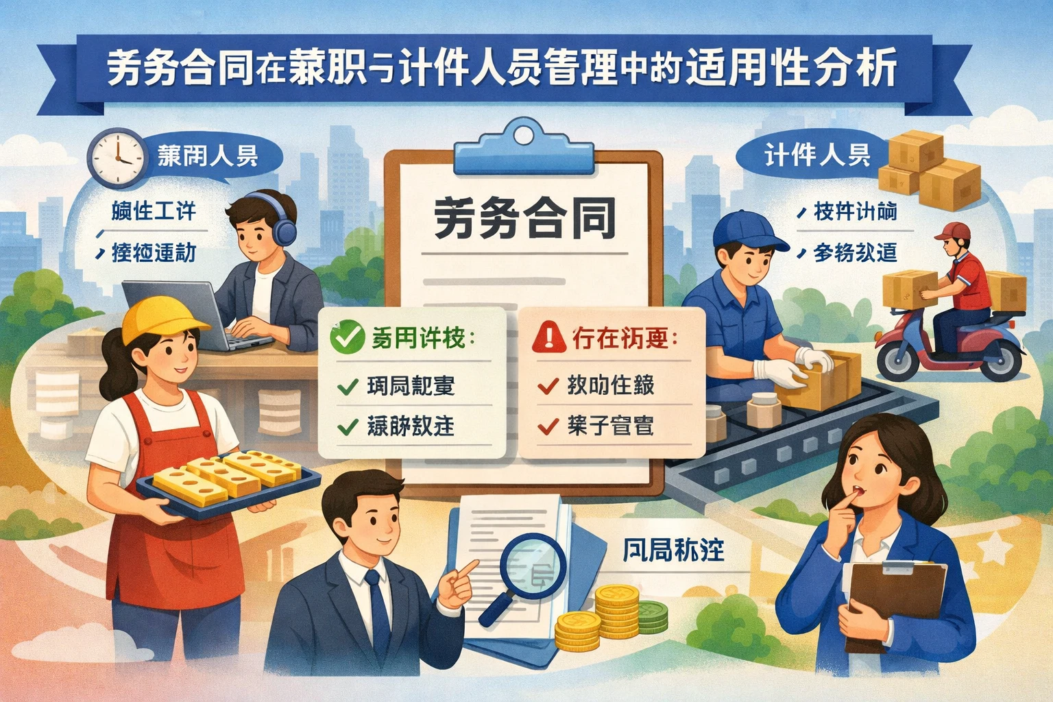 劳务合同在兼职与计件人员管理中的适用性分析