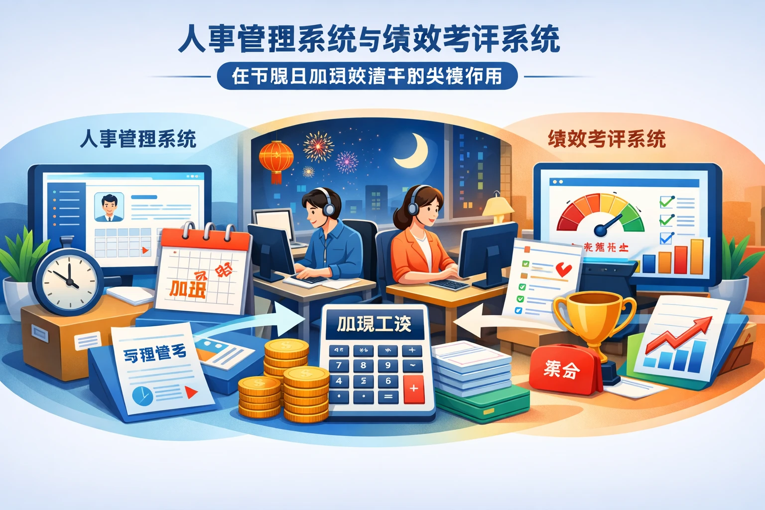 人事管理系统与绩效考评系统在节假日加班核算中的关键作用