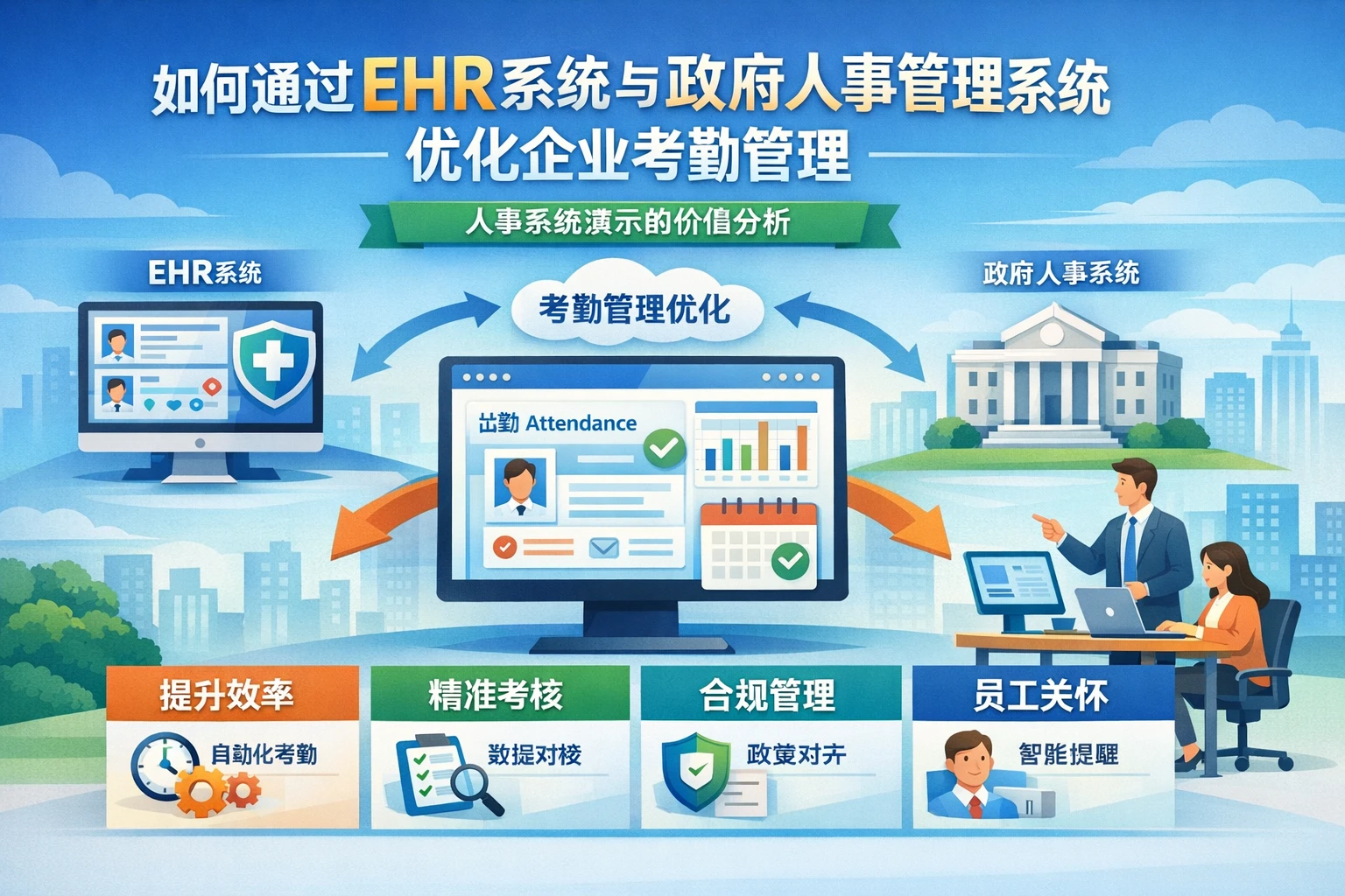 如何通过EHR系统与政府人事管理系统优化企业考勤管理 - 人事系统演示的价值分析