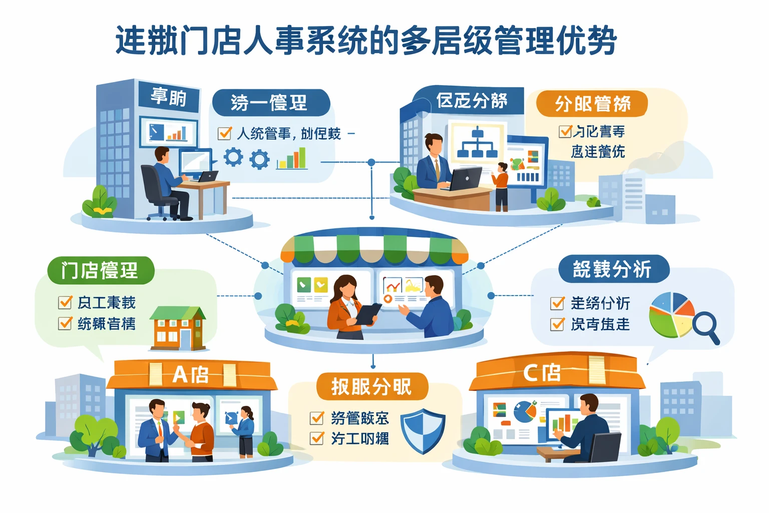 连锁门店人事系统的多层级管理优势