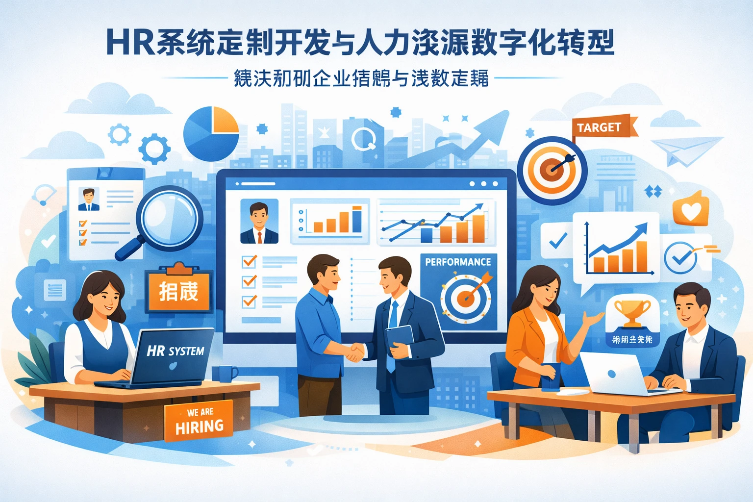 HR系统定制开发与人力资源数字化转型:解决初创企业招聘与绩效难题