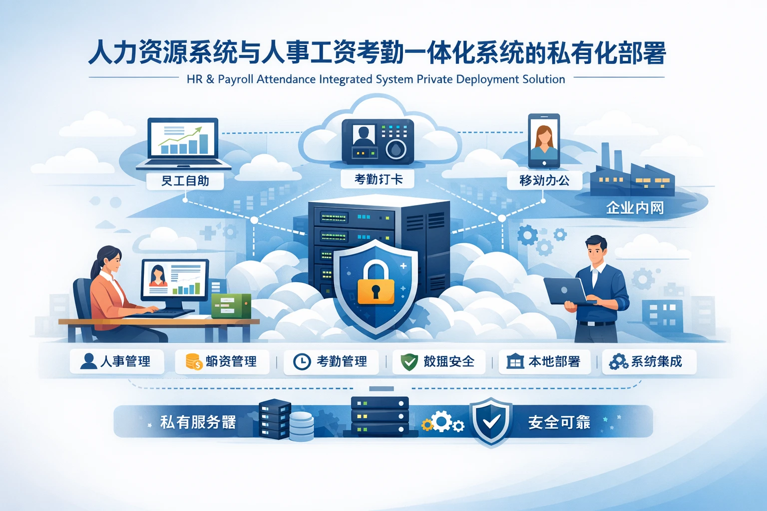 人力资源系统与人事工资考勤一体化系统的私有化部署解决方案