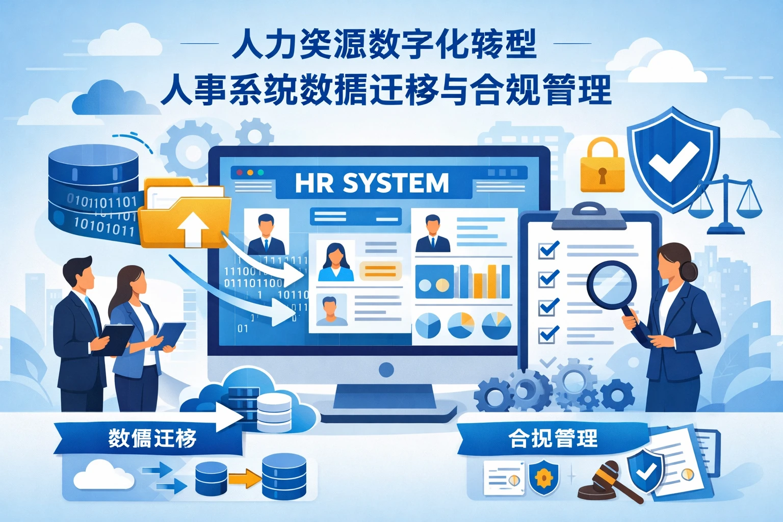 人力资源数字化转型中的人事系统数据迁移与合规管理