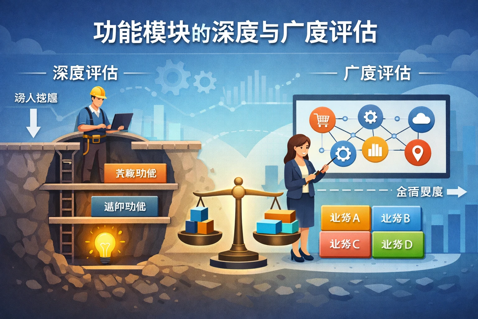 功能模块的深度与广度评估