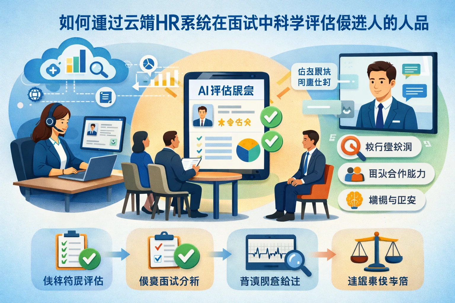 如何通过云端HR系统在面试中科学评估候选人的人品