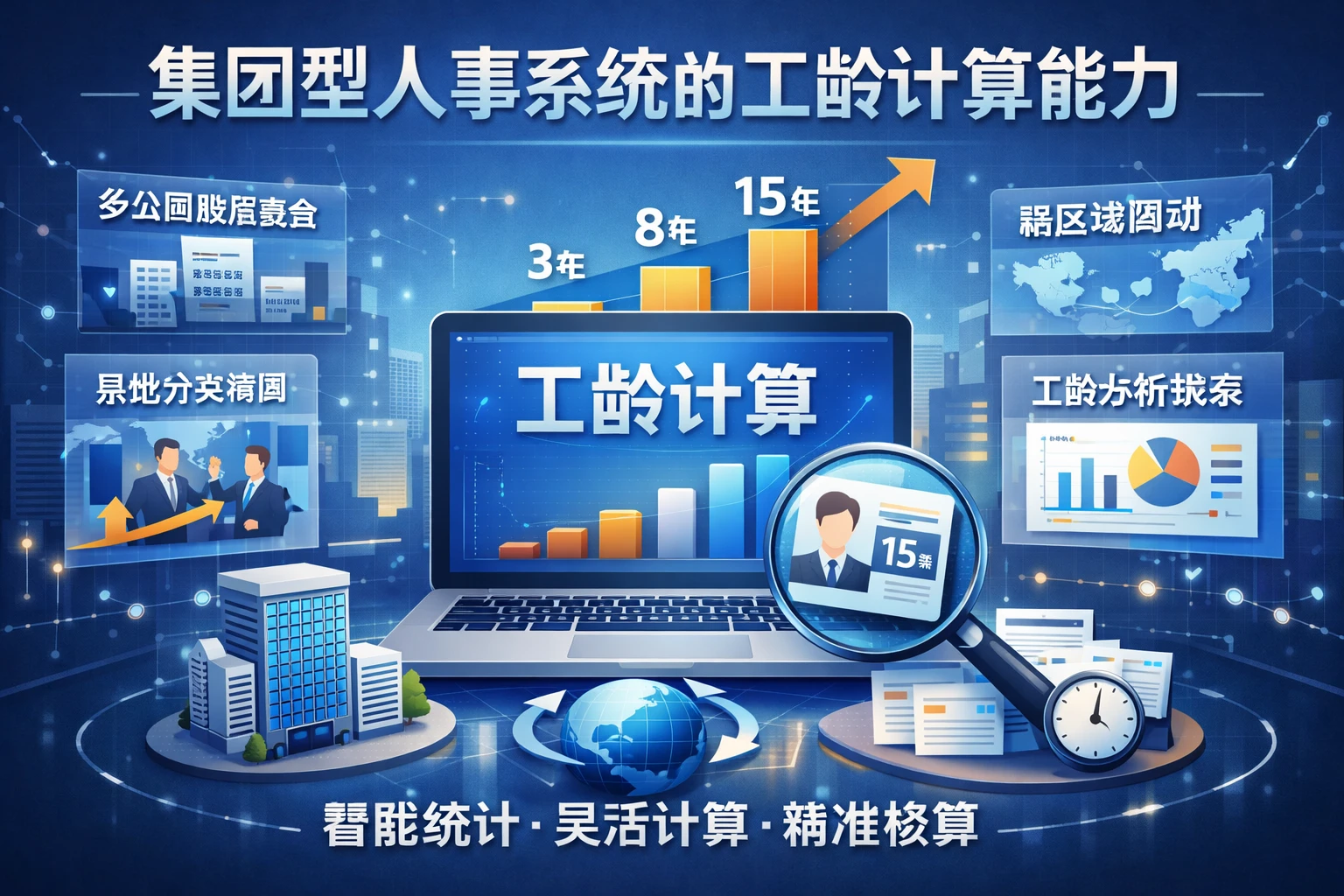 集团型人事系统的工龄计算能力