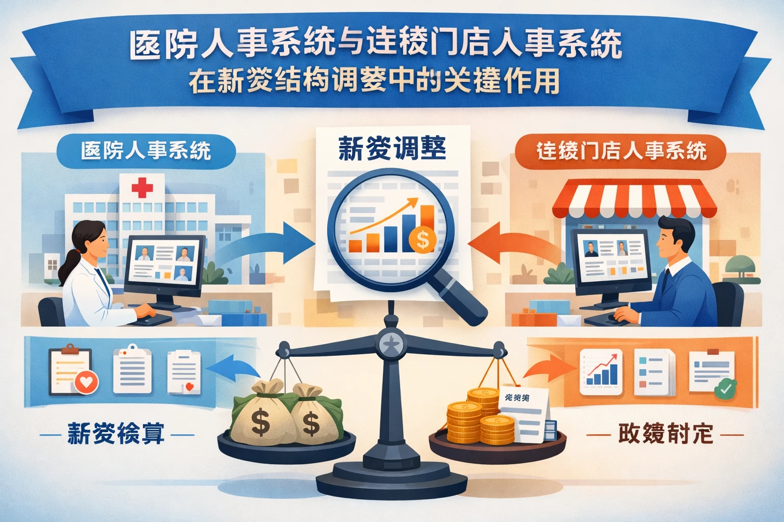 医院人事系统与连锁门店人事系统在薪资结构调整中的关键作用