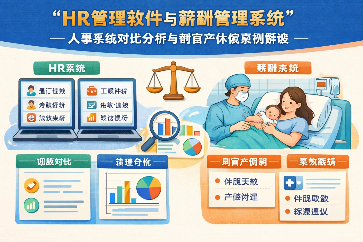 HR管理软件与薪酬管理系统:人事系统对比分析与剖宫产休假案例解读