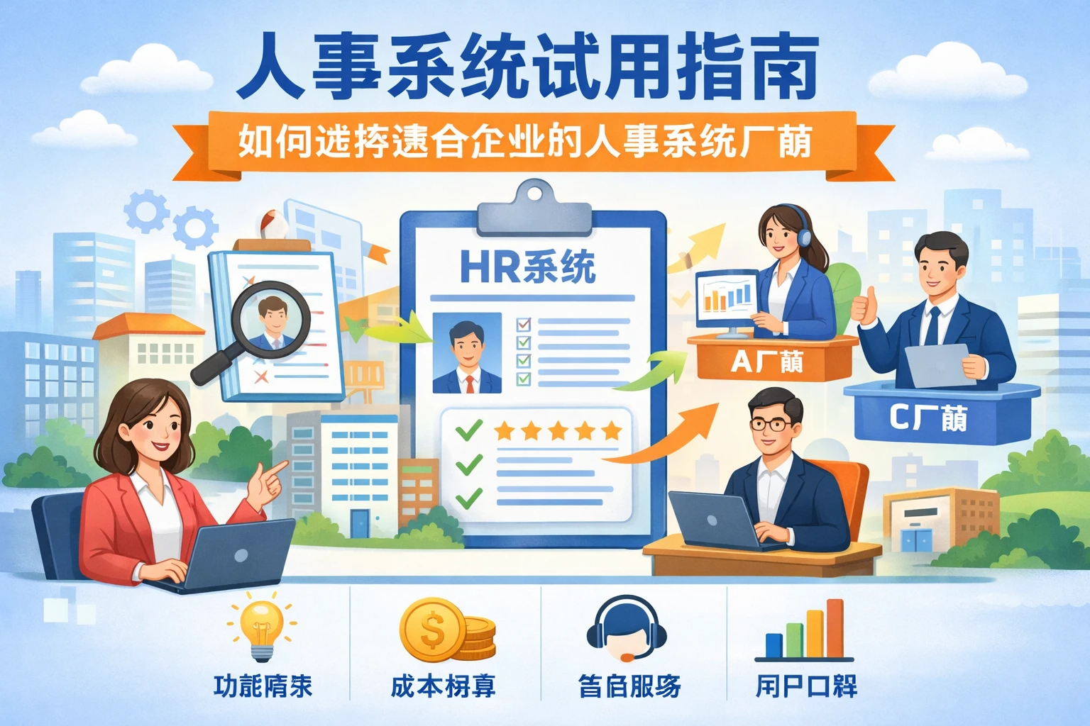 人事系统试用指南：如何选择适合企业的人事系统厂商