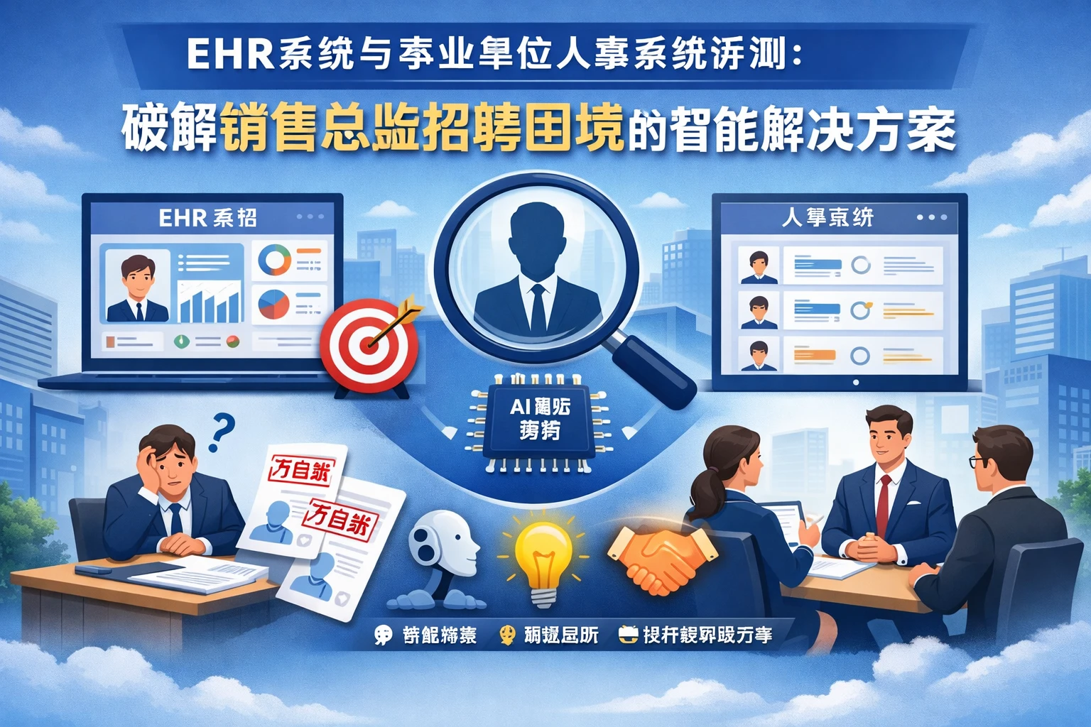 EHR系统与事业单位人事系统评测：破解销售总监招聘困境的智能解决方案