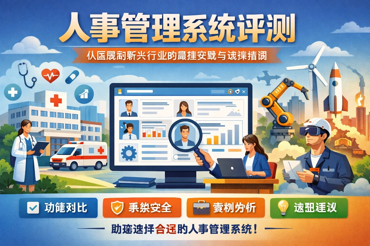 人事管理系统评测:从医院到新兴行业的最佳实践与选择指南
