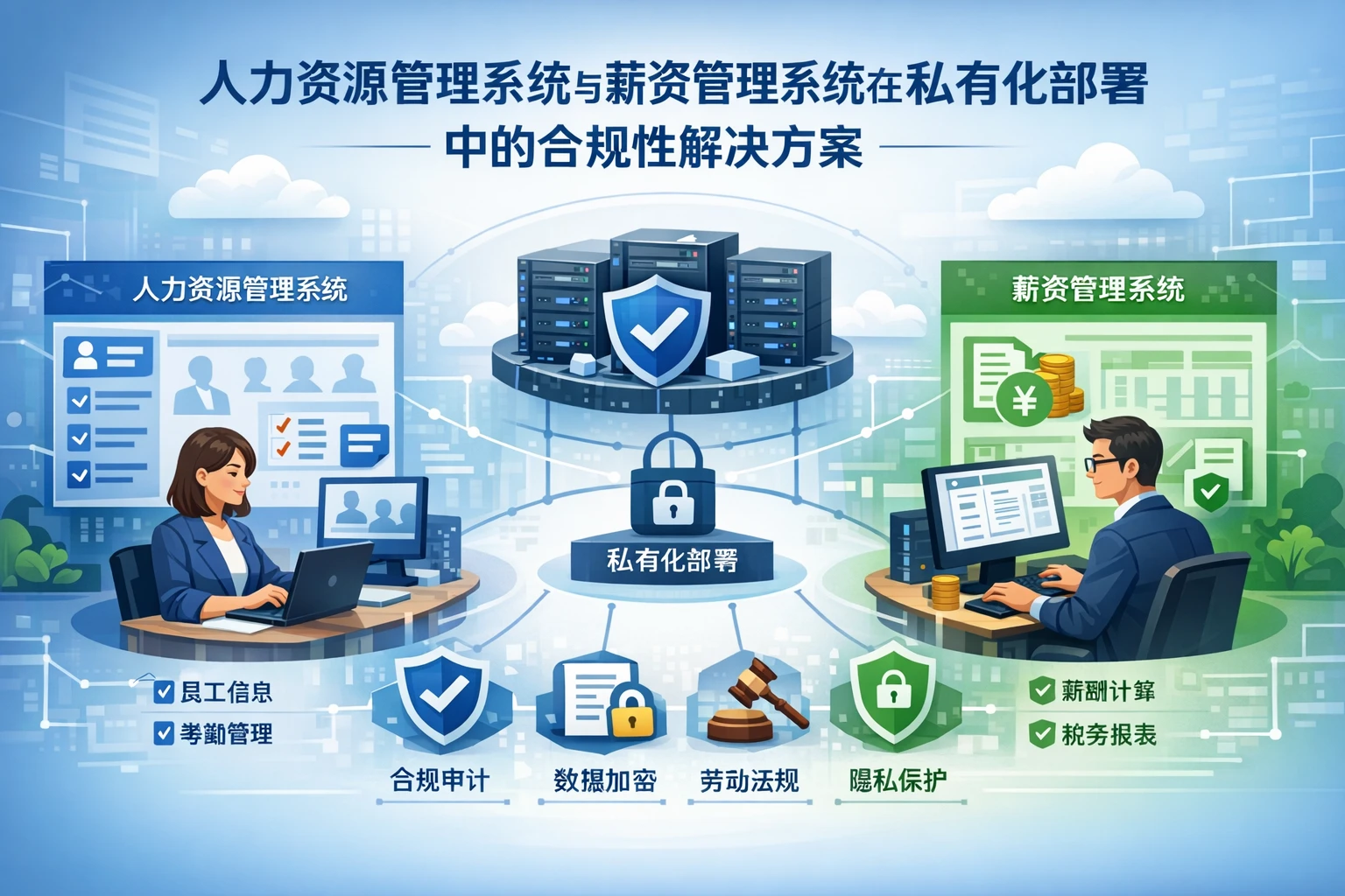 人力资源管理系统与薪资管理系统在私有化部署中的合规性解决方案