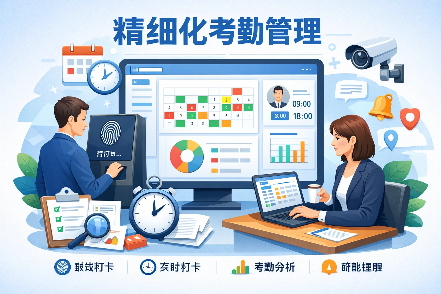 精细化考勤管理