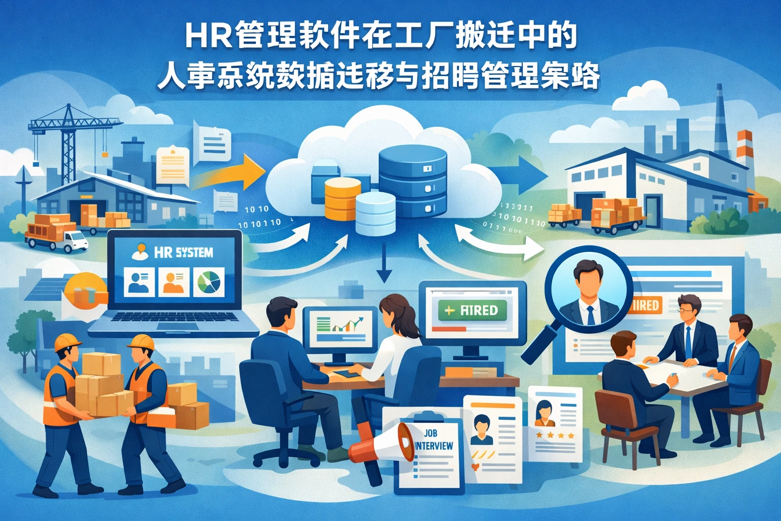 HR管理软件在工厂搬迁中的人事系统数据迁移与招聘管理策略