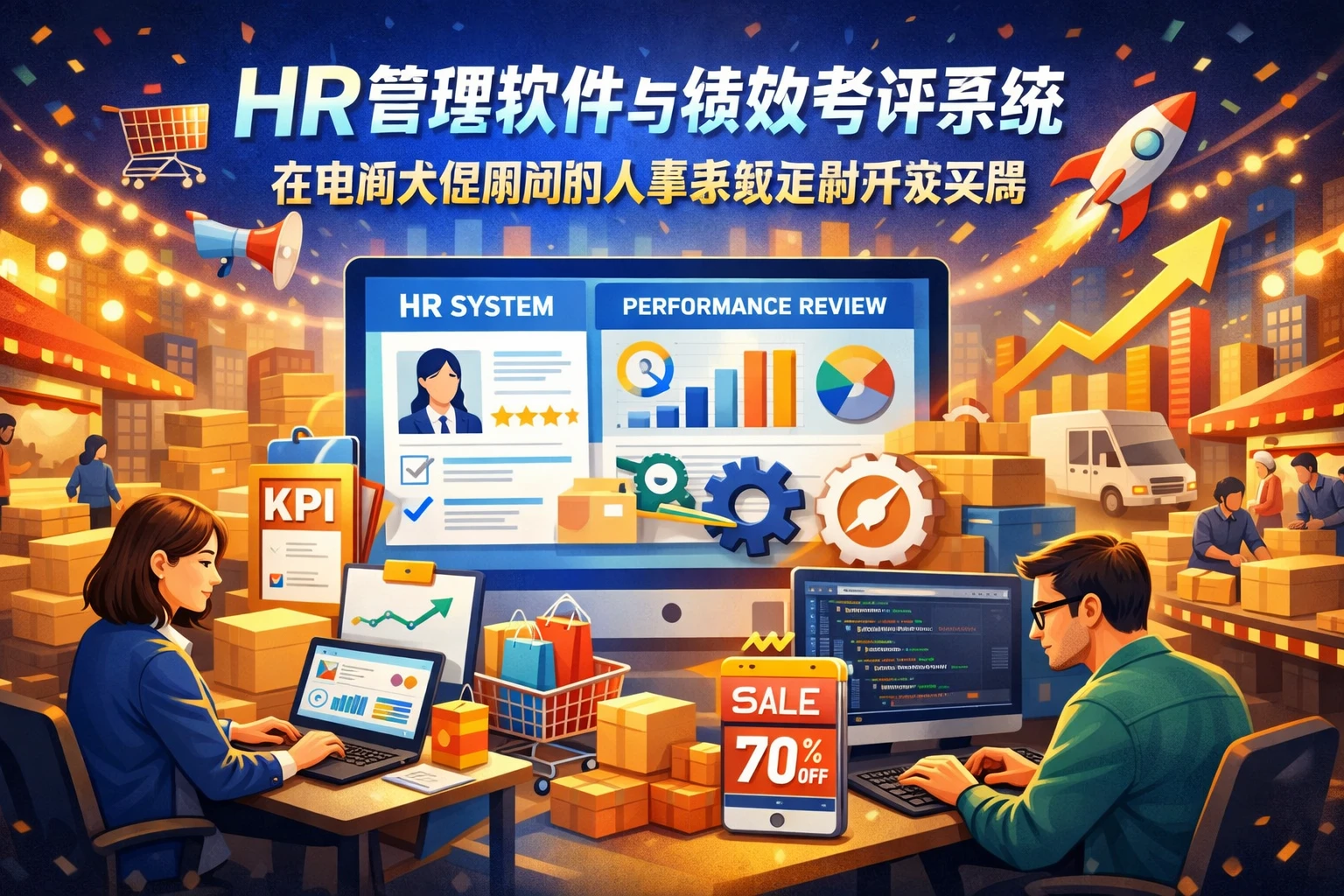 HR管理软件与绩效考评系统在电商大促期间的人事系统定制开发实践