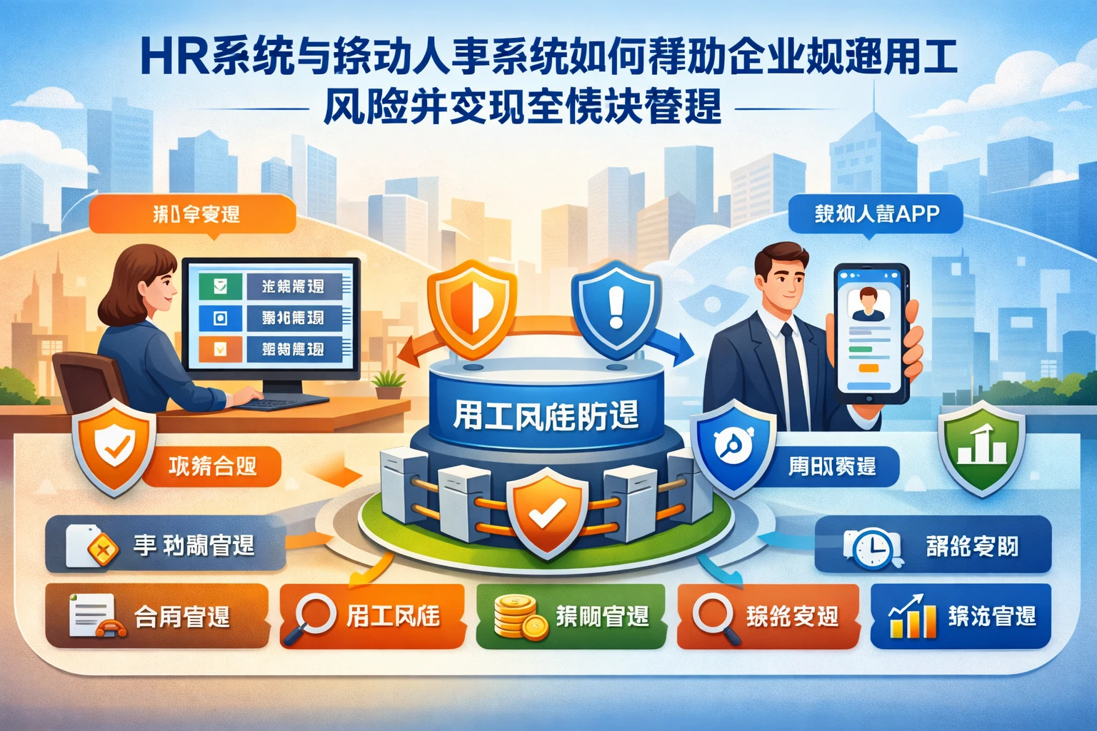 HR系统与移动人事系统如何帮助企业规避用工风险并实现全模块管理
