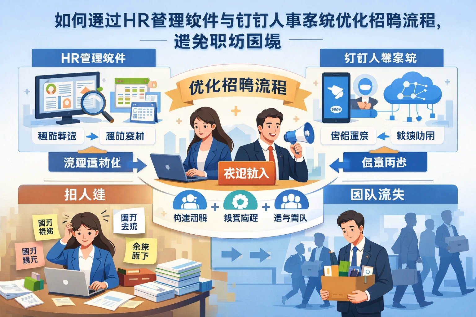 如何通过HR管理软件与钉钉人事系统优化招聘流程，避免职场困境