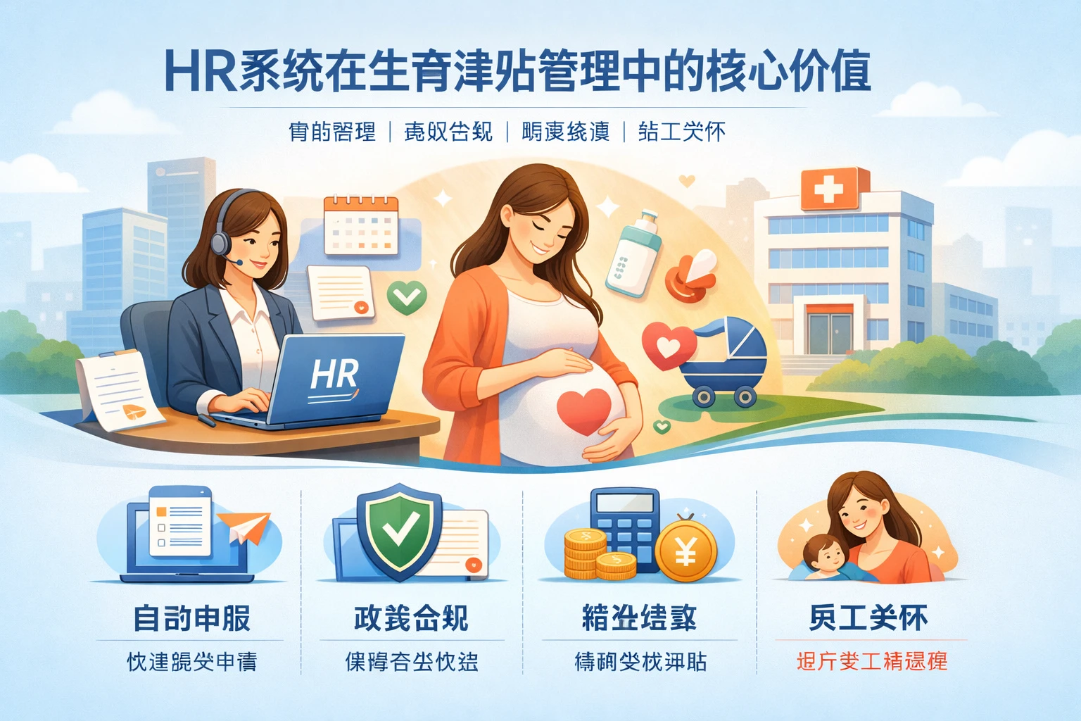 HR系统在生育津贴管理中的核心价值