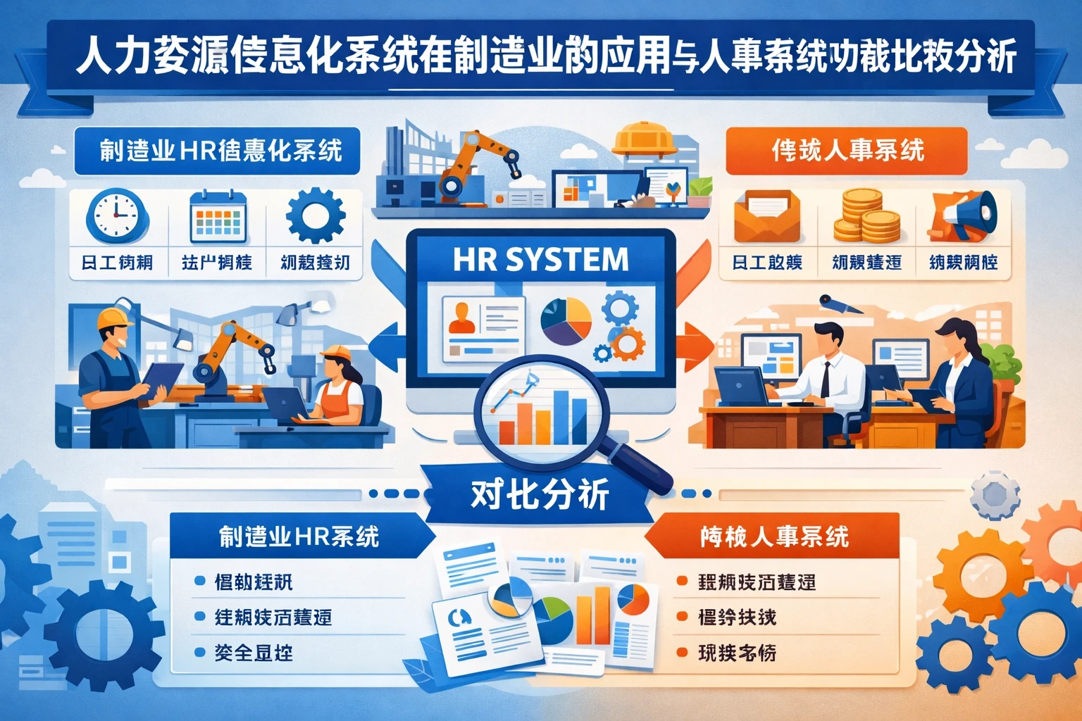 人力资源信息化系统在制造业的应用与人事系统功能比较分析
