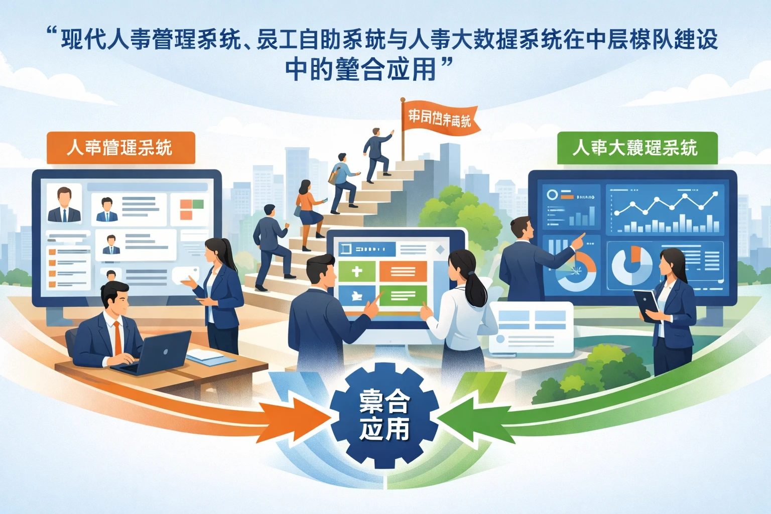 现代人事管理系统、员工自助系统与人事大数据系统在中层梯队建设中的整合应用