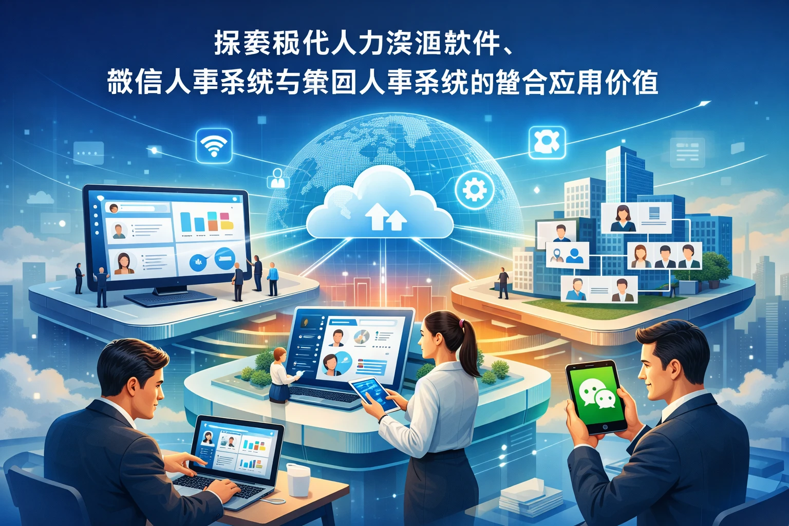 探索现代人力资源软件、微信人事系统与集团人事系统的整合应用价值