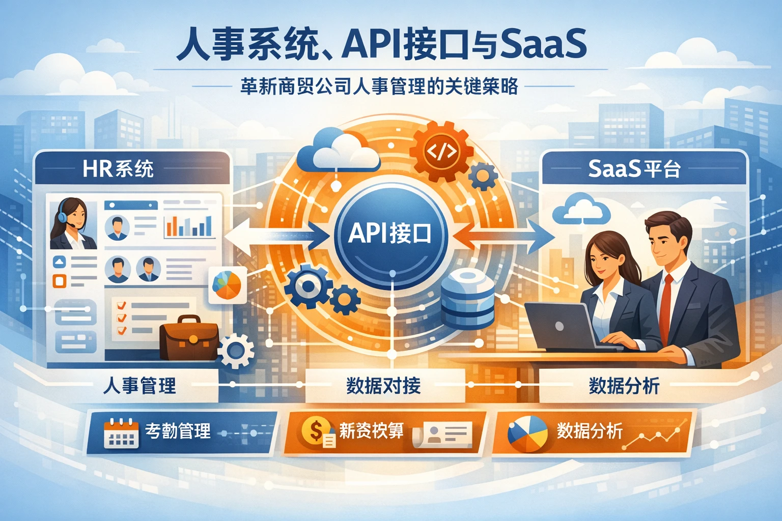 人事系统、API接口与SaaS：革新商贸公司人事管理的关键策略