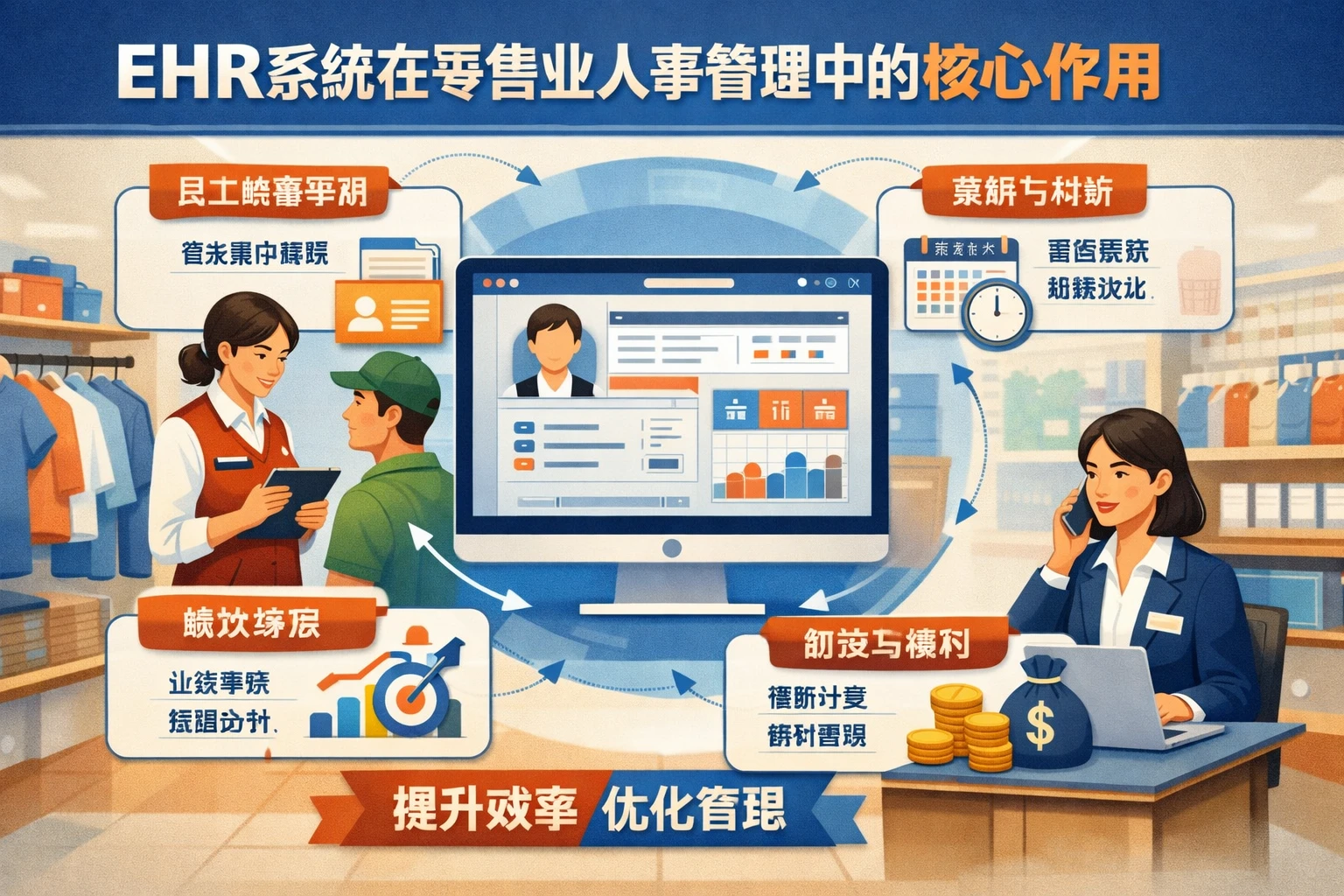 EHR系统在零售业人事管理中的核心作用