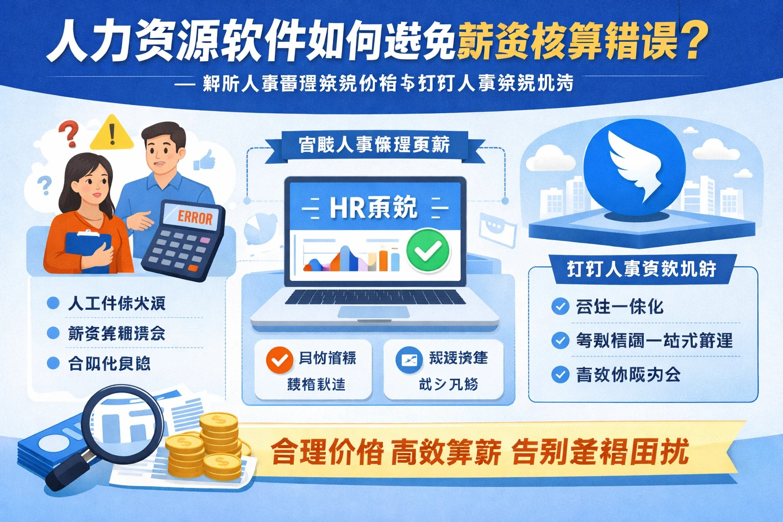 人力资源软件如何避免薪资核算错误——解析人事管理系统价格与钉钉人事系统优势