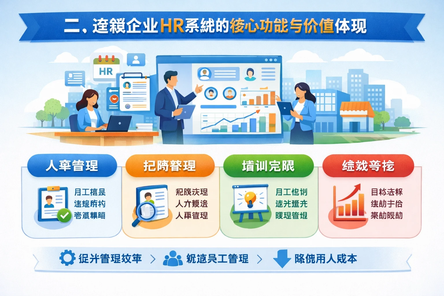 二、连锁企业HR系统的核心功能与价值体现