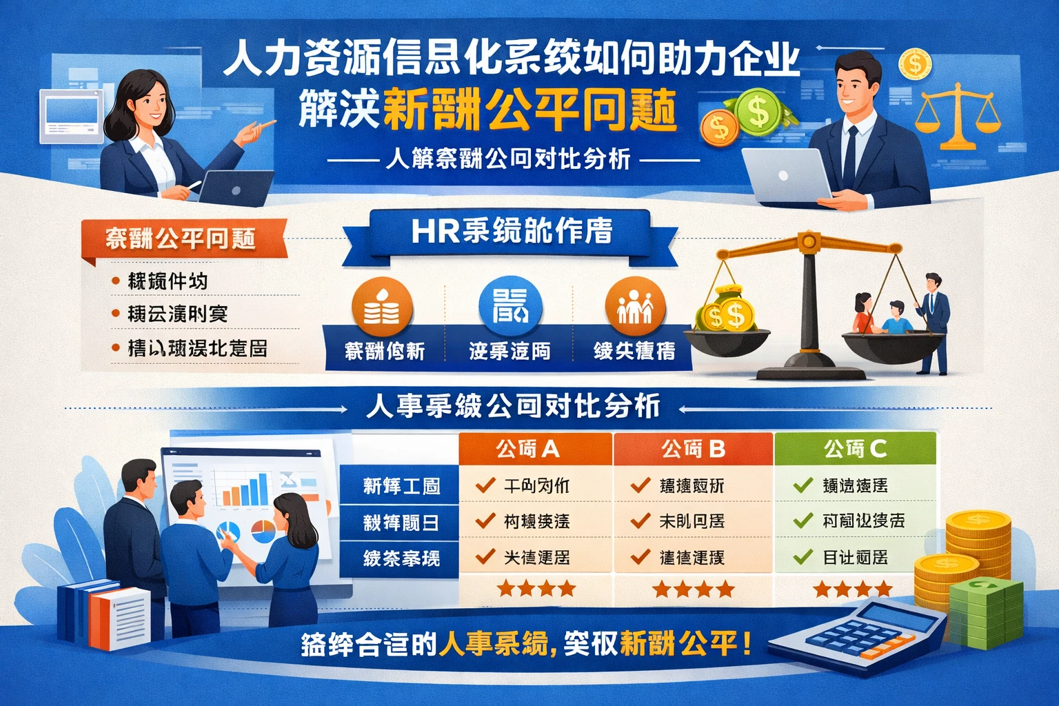 人力资源信息化系统如何助力企业解决薪酬公平问题——人事系统公司对比分析