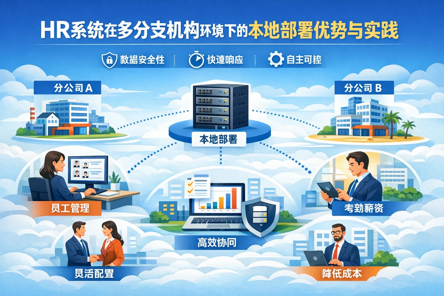 HR系统在多分支机构环境下的本地部署优势与实践