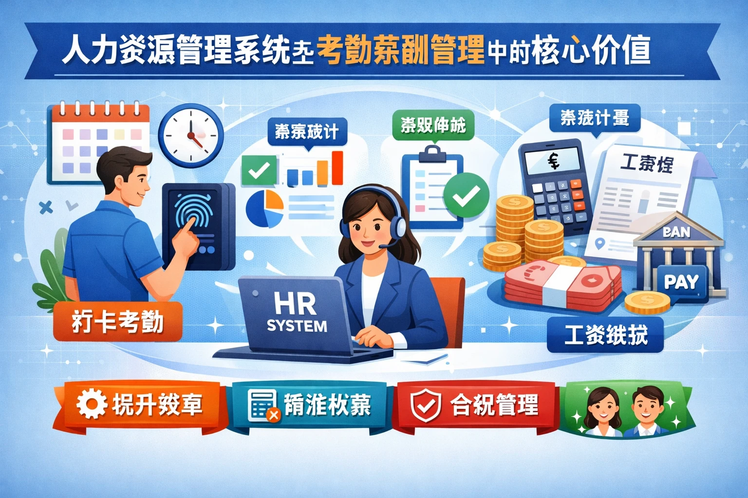 人力资源管理系统在考勤薪酬管理中的核心价值